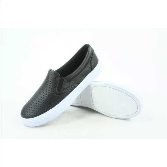 Soda Women's Perforated Slip On Flat Toe Sneakers - Picture 4 of 4